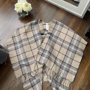 Plaid poncho cape NWT